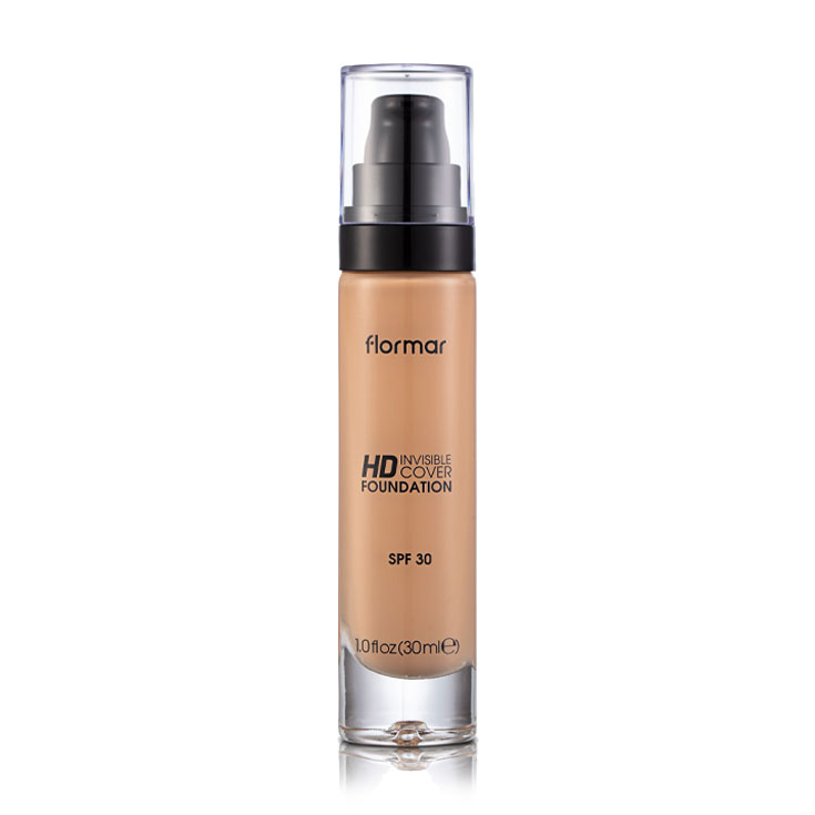 Тональна основа для обличчя Flormar Invisible Cover HD Foundation SPF 30, 090 Golden Neutral, 30 мл